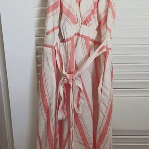 Halter Neck Linen Dress